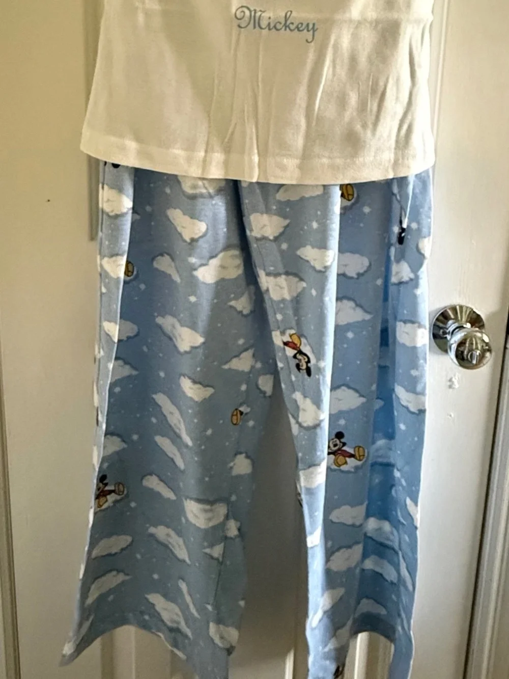 NEW DISNEY MICKEY SUMMER PJ'S-TANK TOP w/ LONG DRAWSTRING PANTS -SIZE XL